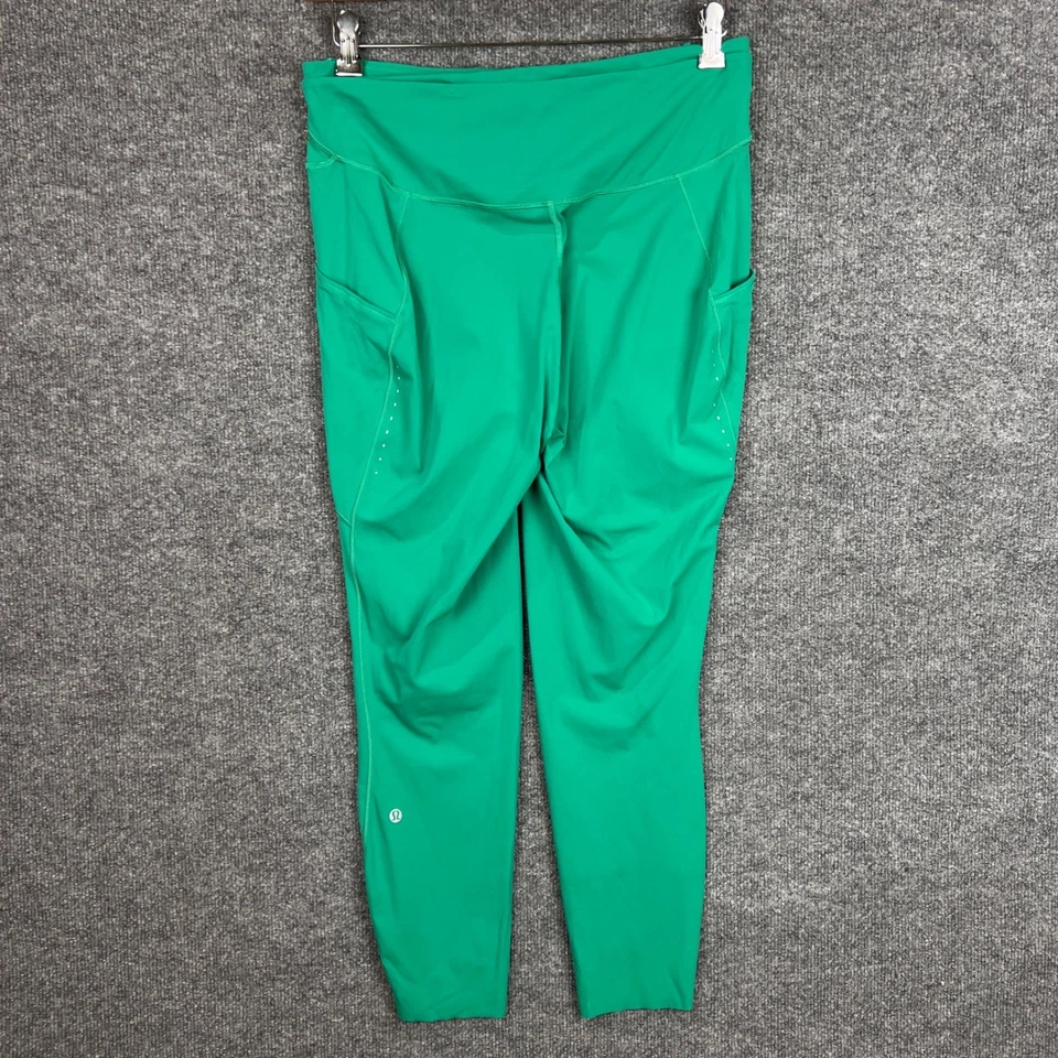 Leggings femininas Lululemon cintura alta tamanho 14 bolsos Athleisure - Imagem 2 de 4