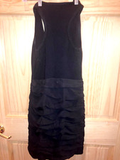 Nine West Women’s Ruffle Dress Size Small Black LBD