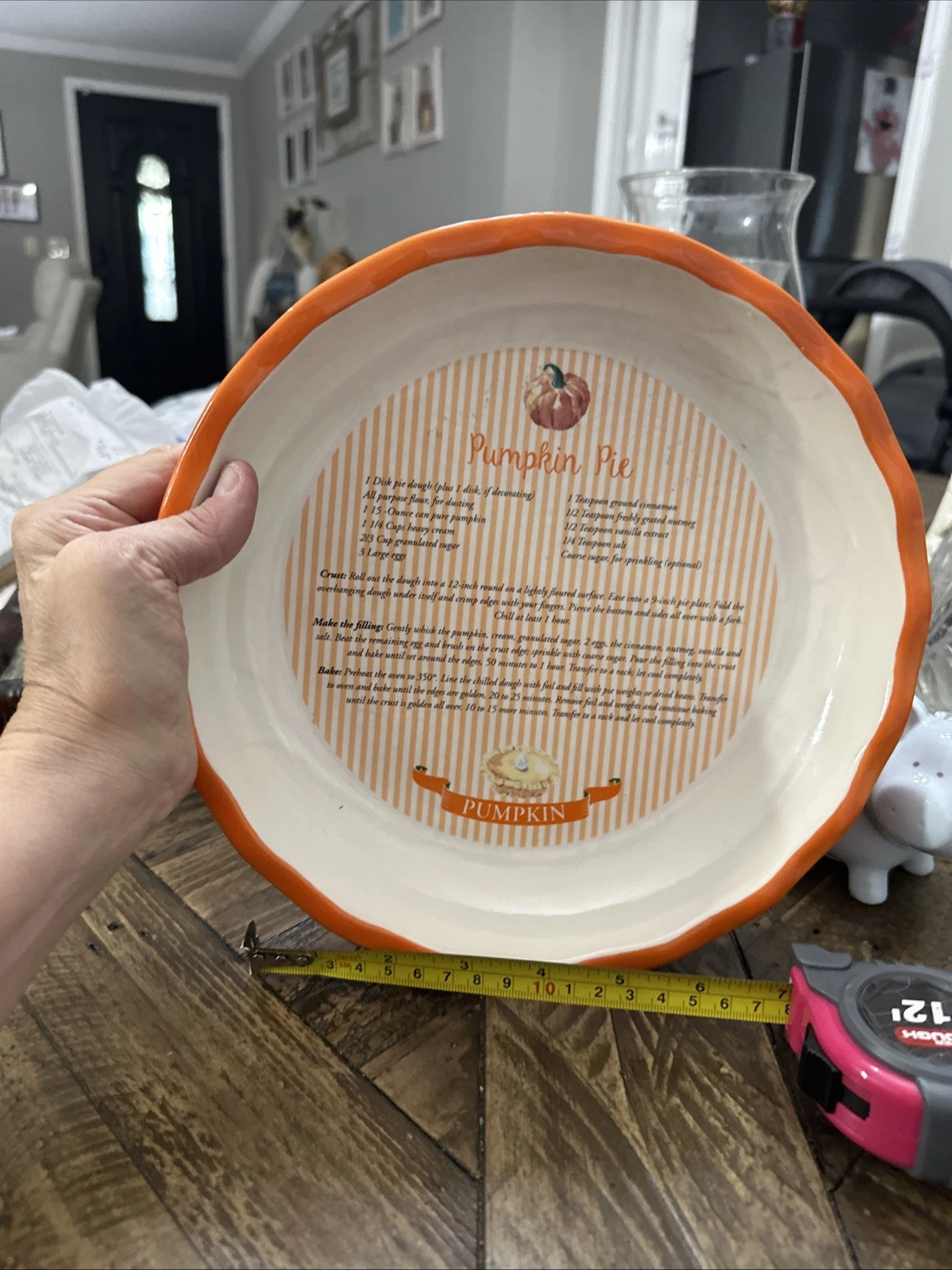 Pie Plate. Pumpkin