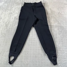 Vintage Stirrup Jodhpur Breeches Pants Womens 6 Black Equestrian Riding USA