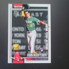 Topps 2026 Series One Roman Anthony WALK this WAY #189 Rookie Red Sox