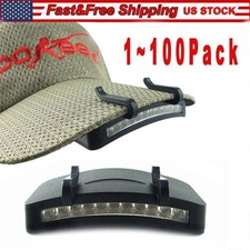 Ultra Bright Hand Free LED Clip on Cap Light for Fishing Camping Baseball Cap
