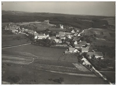 ZZ-8407/ Eichenberg  bei Gunzenhausen Foto Luftbild 18 x 13 cm  ca.1935