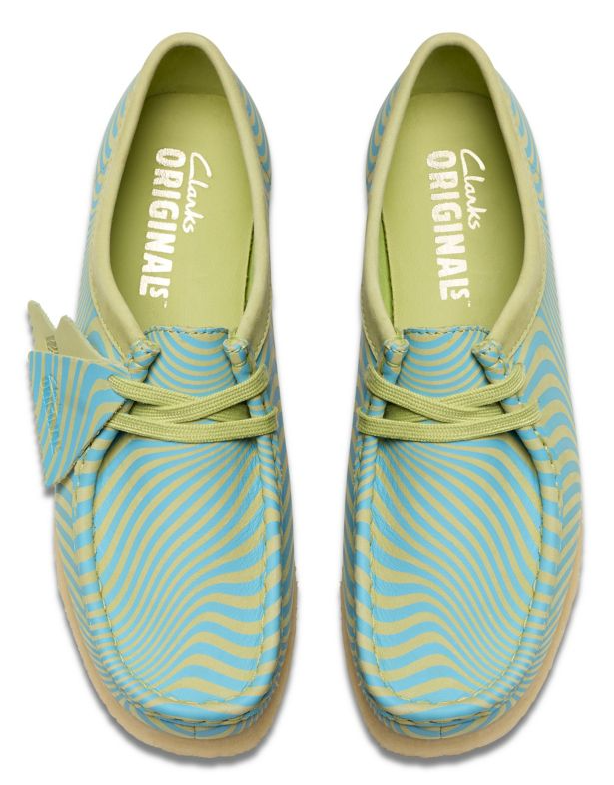 Clarks Wallabee -26175834 - Blue / Lime Print (Women's) | eBay