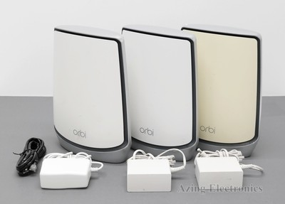 NETGEAR Orbi RBK853 AX6000 Tri-Band Mesh Wi-Fi 6 System (3-pack) - White