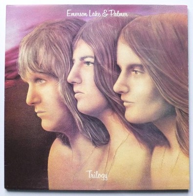 Emerson Lake & Palmer Trilogy LP Island ILPS9186 EX/EX 1972 pink rim label, g...