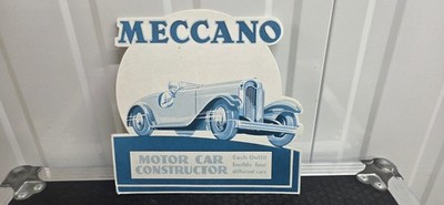 Meccano Motor Car Constructor Carboard Shop Display Stand