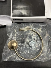 Delta Cassidy Wall Mount Round Open Towel Ring Bath Champagne Bronze 79746-CZ