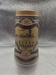 Miller High Life Great American Achievements First River Steamer 1807 Beer Stein