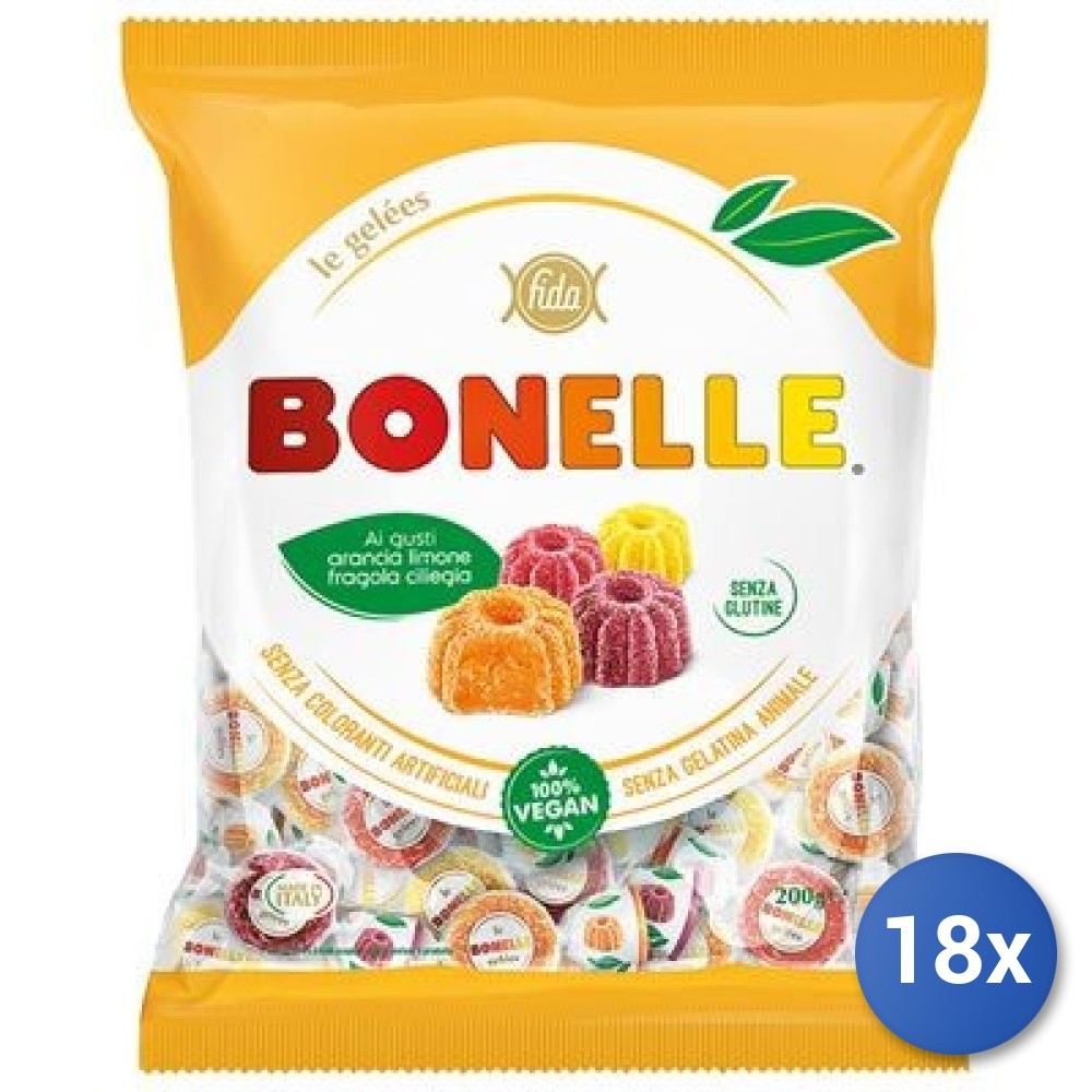 18X Multipack Fida Bonelle Mixed Gummy Candies 160G