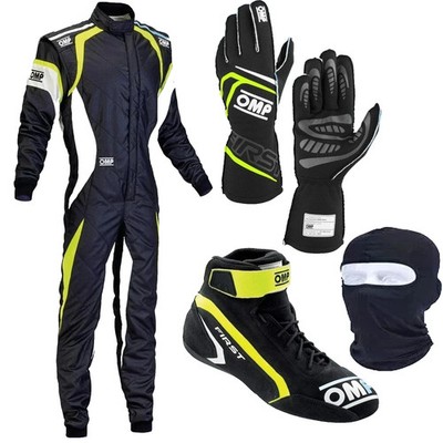 New OMP Go Kart Suit Package | Level 2  Shoes & Gloves | Free Balaclava