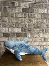 IKEA BL HAJ Baby Shark Plush 21.75 Blue Stuffed Animal 705.406.65