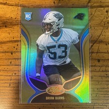 BRIAN BURNS 2019 CERTIFIED GOLD PARELLEL ROOKIE CARD /25. PANTHERS GIANTS . rookie card picture