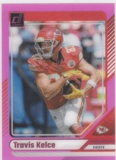 TRAVIS KELCE Donruss Clearly Kansas City Chiefs Football VARIATION RARE $$ PINK!