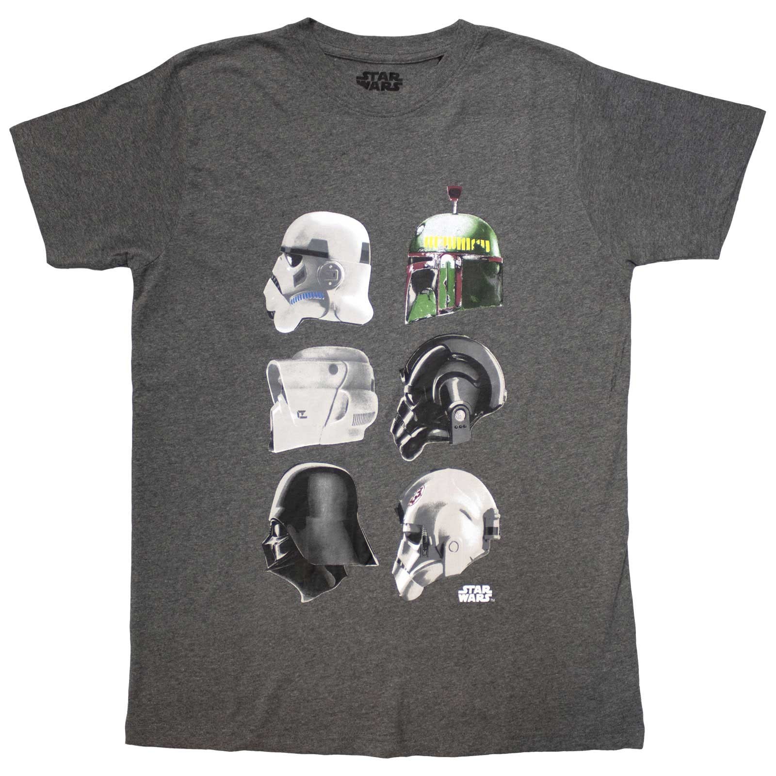Star Wars Unisex T-Shirt: Helmet Profiles (Medium)