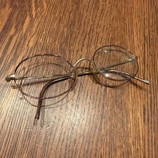 VTG Giorgio Armani Italy Tortoise Shell Oval Frames Missing Lens Restoration