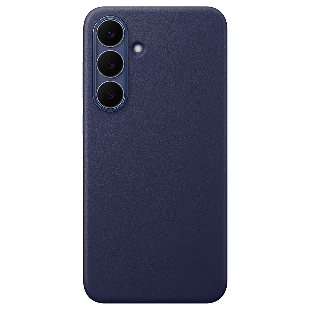 Étui Galaxy S25 FE anti-glisse en cuir bleu marine chic