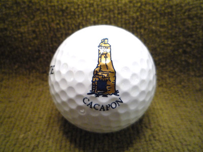 CACAPON golf club logo golf ball (Berkeley Springs, WV) ~ unused [#J.11]