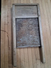 National Washboard Co No 442 Galvanized Metal Laundry Washboard