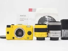 Pentax Q7 Yellow x Yellow 12.4MP Camera 02 06 Lens 905 Shots [Near Mint] #Z6221