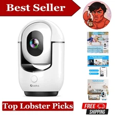 360° Pan/Tilt WiFi Camera for Home Security - AI Motion Detection & Phone Alerts