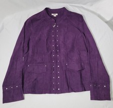 Cato Size Large Purple Flat Collar Jacket #sjn5-35