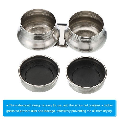 3.5"x1.8" Palette Cups Paint Pot Container with Lid and Clip Double