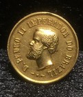 Brazil (1864) PEDRO II Gold Services to Humanity Award Medal *RARE HISTORY