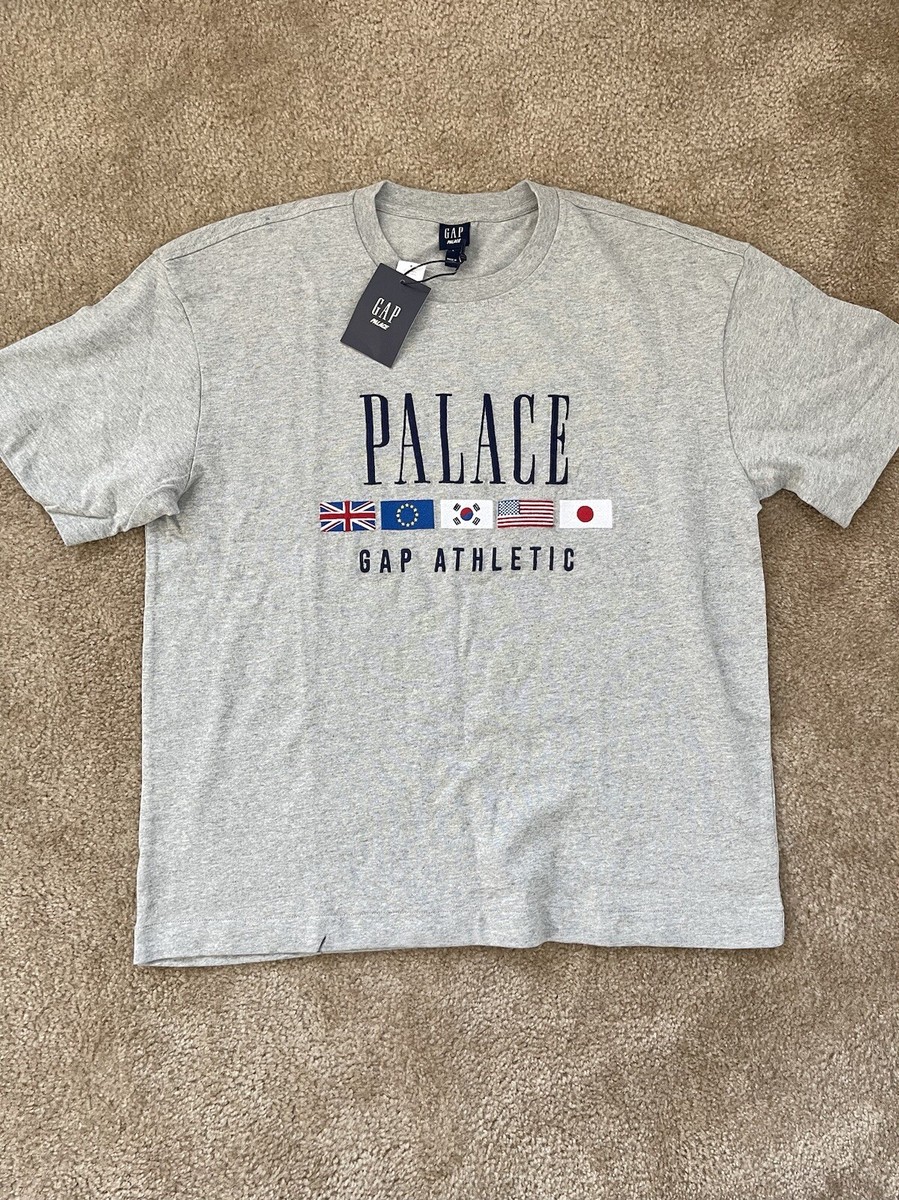 ★24SS 大人気★PALACE x Gap Heavy Jersey T-shirt New Palace x Gap Heavy Jersey T Shirt Heather Grey Size S-M