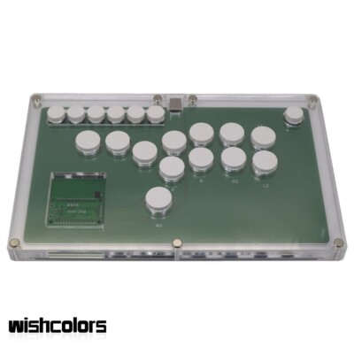 Arcade Controller Game Controller Arcade Stick with White Buttons for Hitbox PC