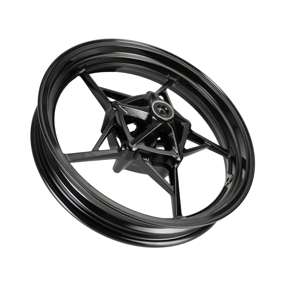 For Kawasaki Z400 EX400 Ninja-400 2018-2023 ABS #7 Front Wheel Rim Glossy Black - Изображение 3 из 4