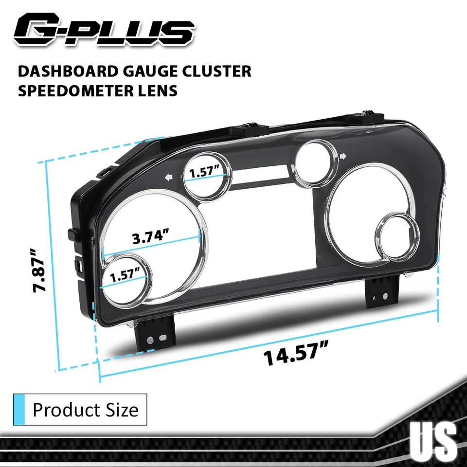 Lente velocímetro de panel de instrumentos apta para Dodge Ram 1500 2500 2013-2018 Foto 4 de 4