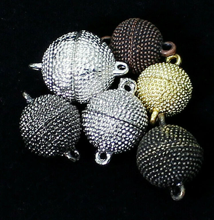 1PC x Magnetic Clasps Ball Clasps Magnetic Closures Pave Clasp Jewelry Making - Image 2 of 2