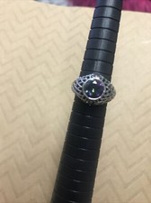 925 sterling silver rainbow topaz ring size 6