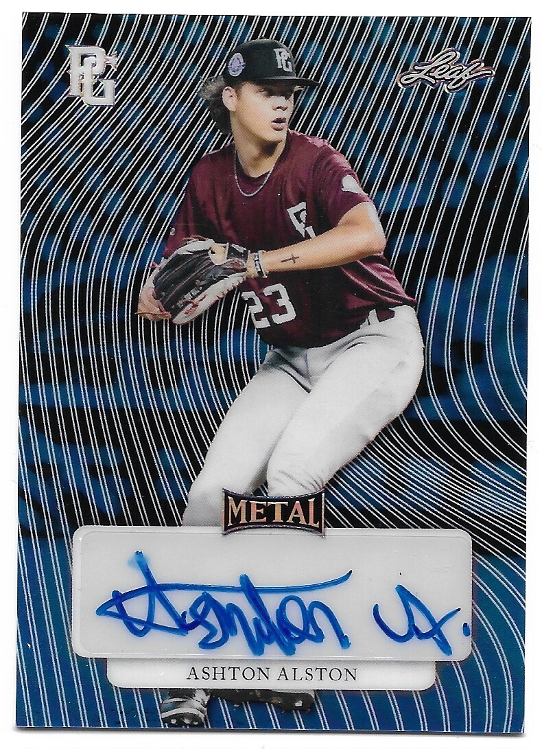 2023 Leaf Metal Perfect Game ASHTON ALSTON Autograph 2/9 PG Prospect 242 ALABAMA