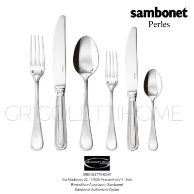 Sambonet - Perles Monoblock - Besteck 36 Teile 6 Personen -20% Händler