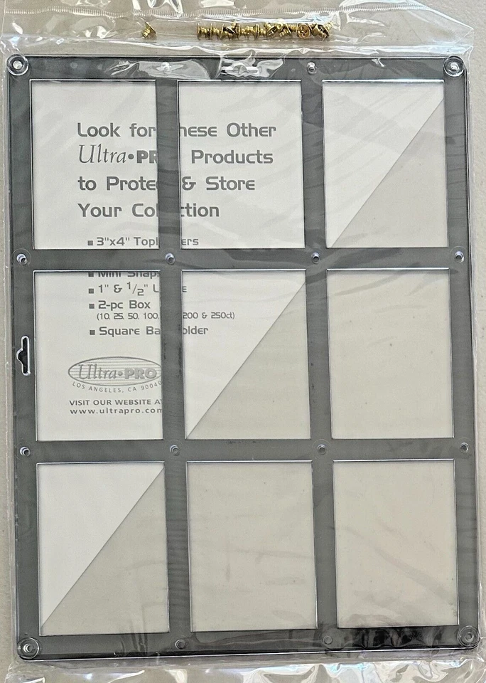 Ultra PRO 9-Card Screwdown Holder Wall Display Frame Standard Size Black - Image 2 of 4