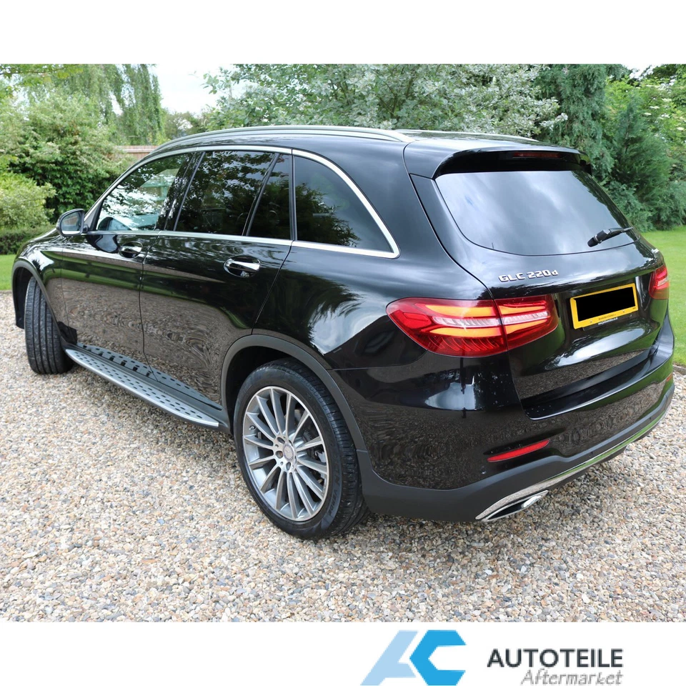 Trittbretter Seitenbrett für Mercedes Benz GLC X253 SUV & C253 Coupe Silber - Bild 4 von 4