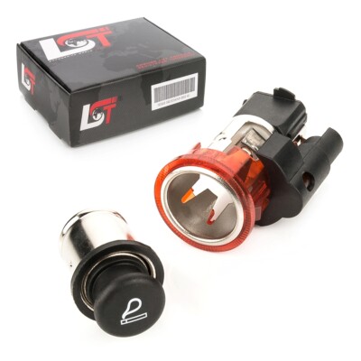 Cigarette Lighter Car Socket 12V Plug Heating Spring Red for Trucks