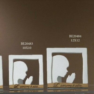 Bomboniera Comunione Cresima Quadretto Profilo Preghiera Frase Bimba Bimbo Ebay