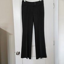 Ann Taylor Signature Black Bootcut Dress Pants With Pockets Sz 4