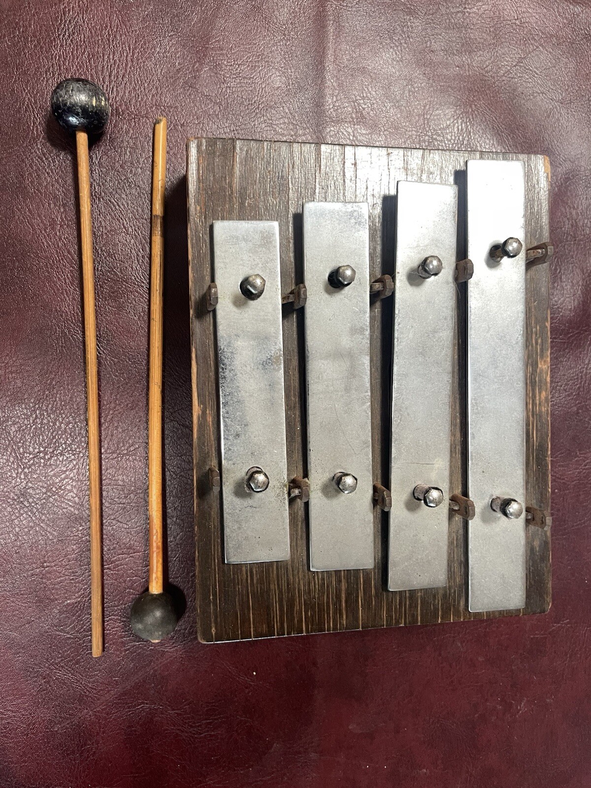 Antique 1919 Deagan Xylophone Mallet 300 4 Chime Bell Dinner Railroad Dining Car