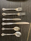 Antique Gorham Chantilly Sterling Silver Flatware 5 Place Settings