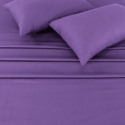 SAIMAZ Flat Bed Sheet – Soft Breathable Poly Cotton – Single Double King Sizes - Picture 137 of 191