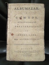 Thomas Tomkis ALBUMAZAR Play Saunders Dublin Drury Lane Revival Edition 1773