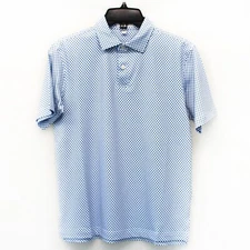 Peter Millar Youth birds eye sun protection UPF 50 boy's polo shirt Medium 9-10