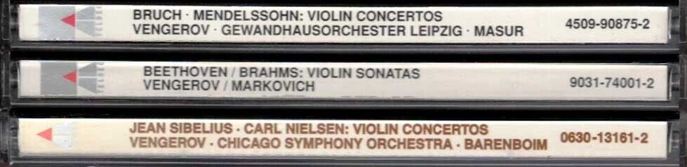 MAXIM VENGEROV Beethoven Brahms MARKOVICH+Nielsen BARENBOIM+Bruch MASUR 3 CD LOT