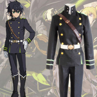 Japan Anime Seraph Of The End Yuichiro Hyakuya Cosplay Costumes Military  Uniform