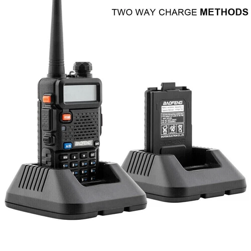 2PCS UV-5R Walkie Talkie LCD Long Range Two Way Radio UHF with Headsets - Picture 4 of 7