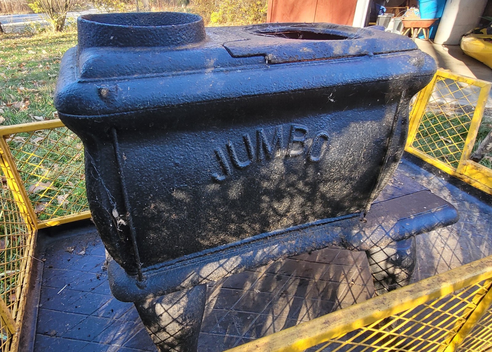 RARE Antique Jumbo Cast Iron Coal/Wood Stove Hank's Stove and Range Co
